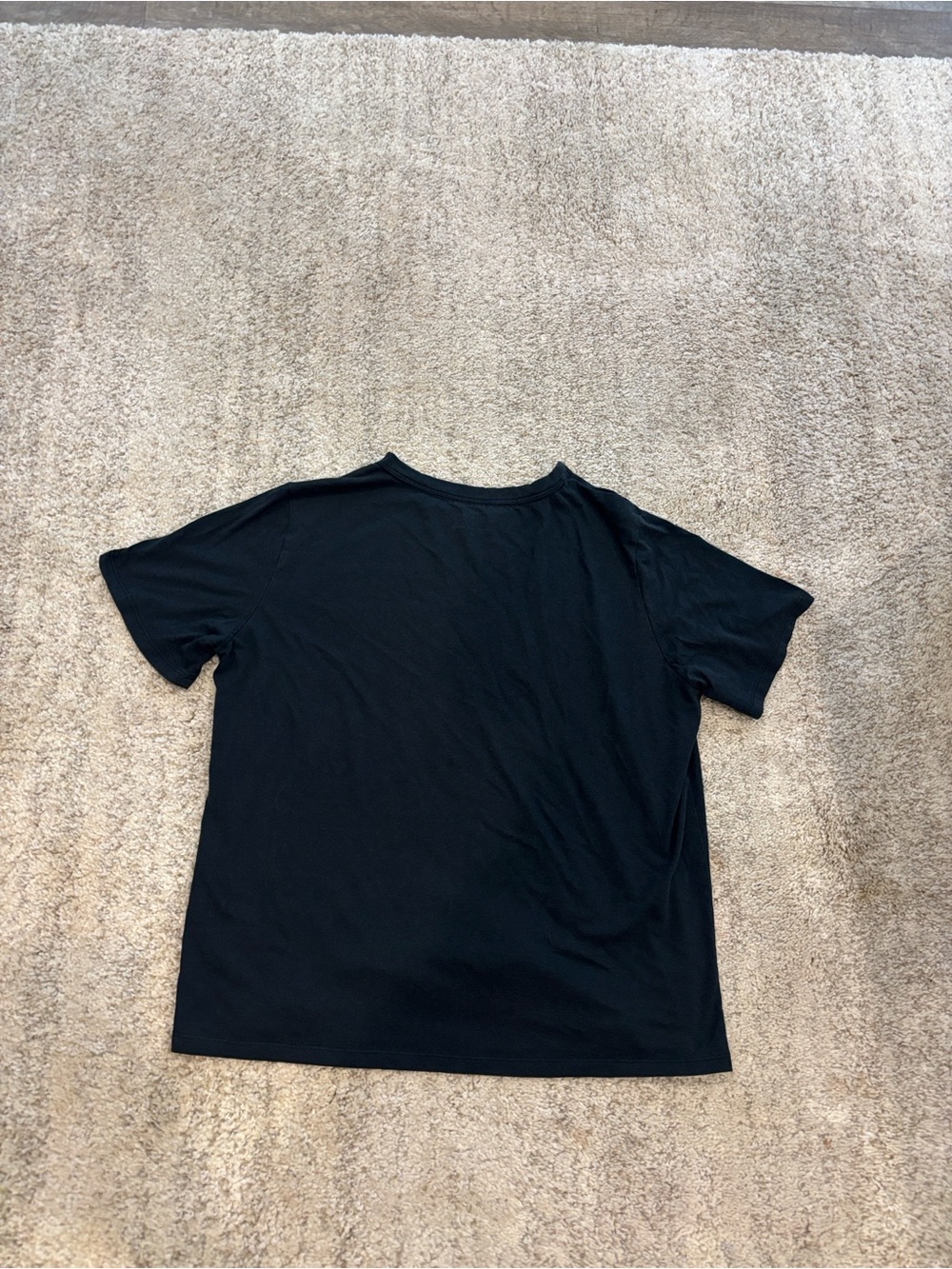 Banana Republic Black Short Sleeve Tee with Subtle BR Logo - Picture 3 of 3